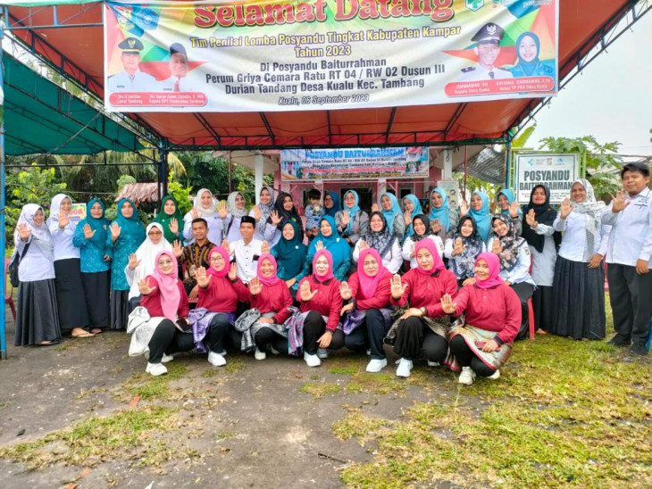 Posyandu Baiturrahman : perwakilan Tambang dalam penilaian POSYANDU tingkat Kabupaten Kampar