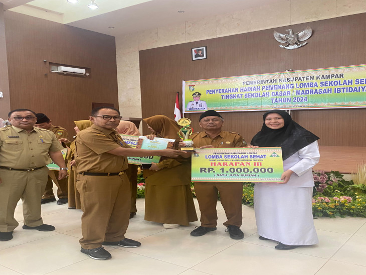 Sekolah Sehat SDN 028 Rimbo Panjang masuk nominasi Harapan III se Kabupaten Kampar